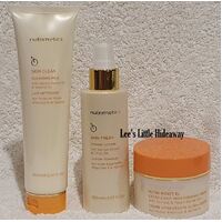 Nutrimetics Set - Skin Clean, Skin Fresh & Nutri Moist EL (extra light) moisturising creme PLUS *free gift