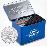 Limited Edition 2017 FORD AUSTRALIAN CLASSIC 12 coin set WITH COLLECTORS TIN - factory sealed!